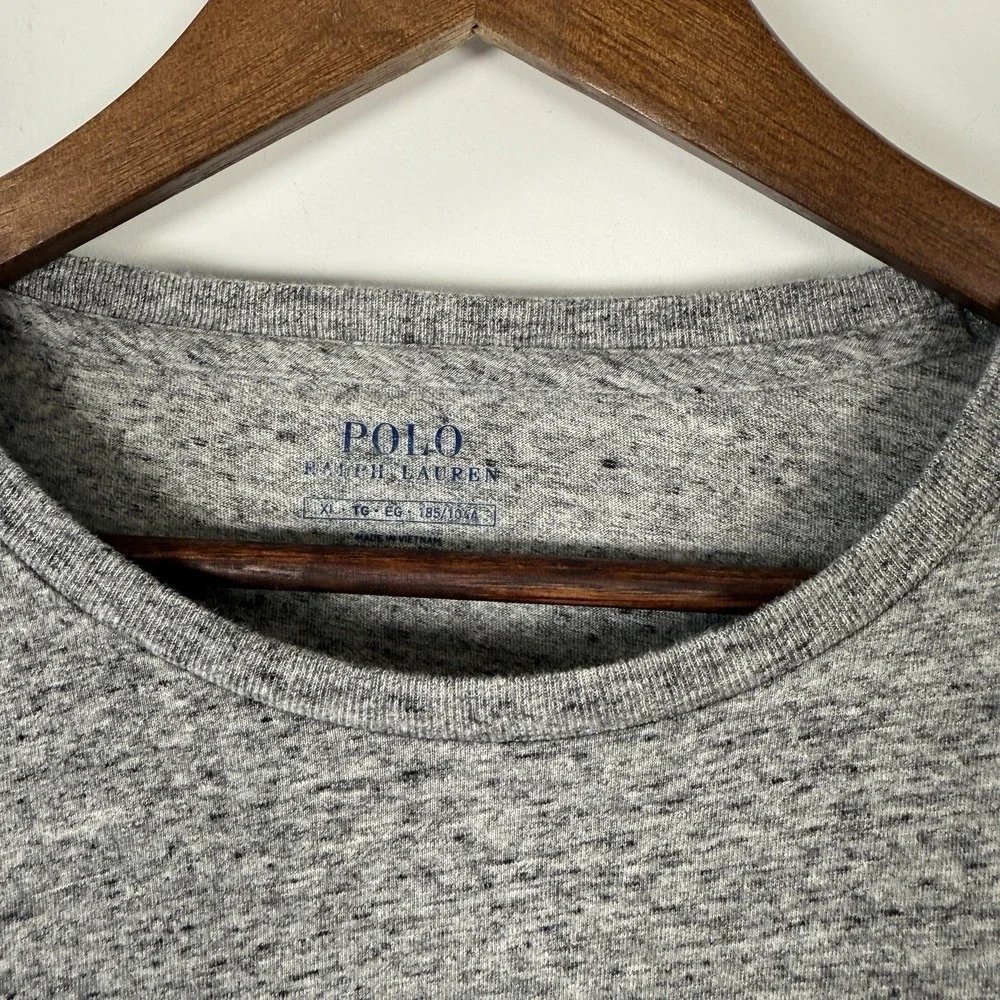 Polo‎ Ralph Lauren Long Sleeve Shirt Gray Hesthered XL Casual